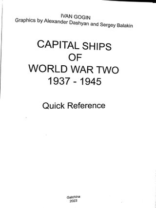 Capital Ships of World War Two (Navypedia Reference)