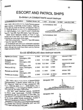 Fighting ships of World War Two 1937 - 1945. Volume V. France (Navypedia Reference)