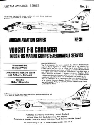 Vought F-8 Crusader in USN-US Marine Corps & Aeronavale Service (Aircam Aviation Series Number 31)