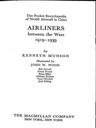 Airliners Between the Wars 1919-39