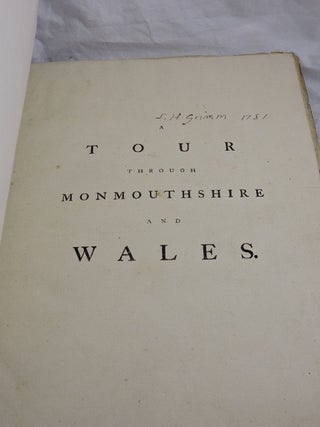 A Tour Through Monmouthshire and Wales (ex lib Douglas Fairbanks)