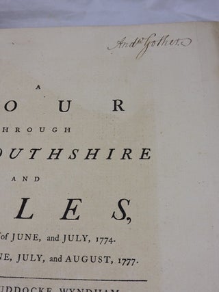 A Tour Through Monmouthshire and Wales (ex lib Douglas Fairbanks)