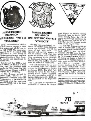 Vought's F-8 Crusader. Part Three. Marine Fighter Squadrons. Naval Fighters No. 18.