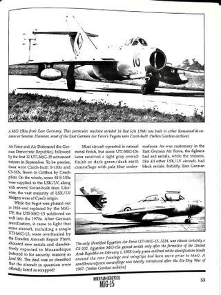 Mikoyan Gurevich MiG-15 Fagot - Warbird Tech Vol. 40