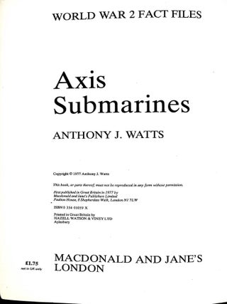 Axis submarines (World War Two Fact Files)