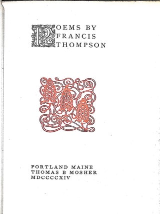 Poems by Francis Thompson