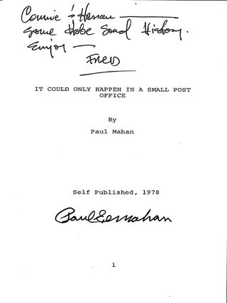 HOBE SOUND - It Could Only Happen in a Small Post Office (Signed)