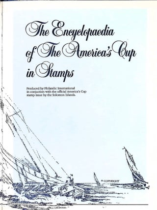 The Encyclopedia of The America's Cup in Stamps (With signed Dennis Connor letter)