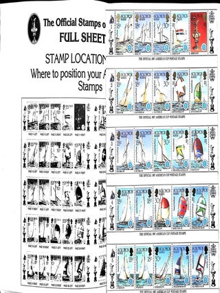 The Encyclopedia of The America's Cup in Stamps (With signed Dennis Connor letter)