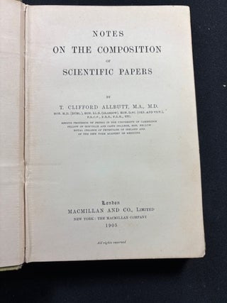 Notes on the Composition of Scientific Papers