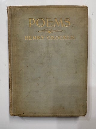 Item #6004 Poems. Henry Crocker