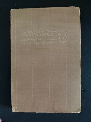 Item #6196 Catalogue of Work of the De Vinne Press Exhibited at The Grolier Club on the Occasion...