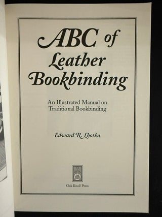 ABC of Leather Bookbinding: A Manual for Traditional Craftsmanship