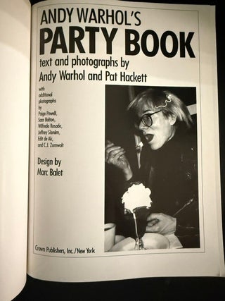 Andy Warhol's Party Book