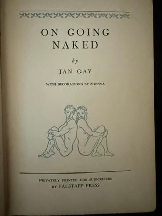 On Going Naked (Signed)