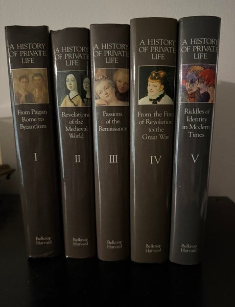 Item #6447 A History of Private Life, Five Volumes. Philippe Aries, General Georges Duby.