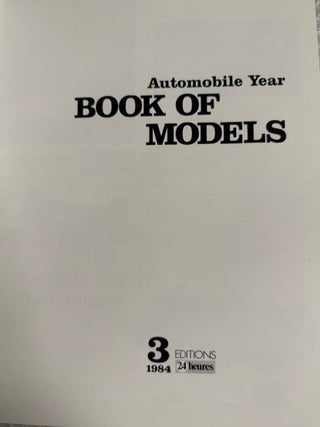 Automobile year book of models 3