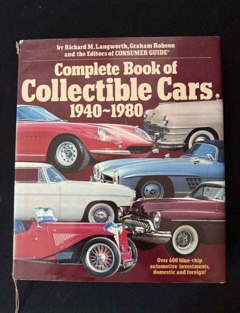 Item #6526 Complete Book Of Collectible Cars 1940-1980. Richard M. Langworth, the, of Consumer Guide.