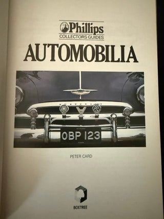 Automobilia (Phillips Collectors' Guides)