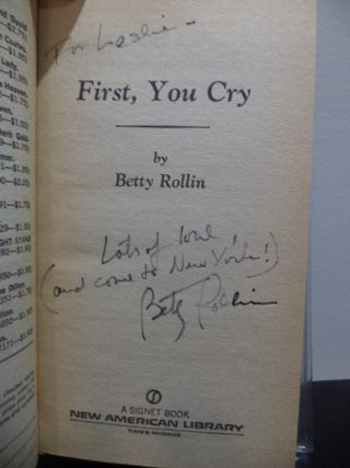 First You Cry